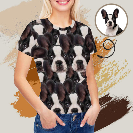 Custom Face Pet Women's All Over Print T-shirt