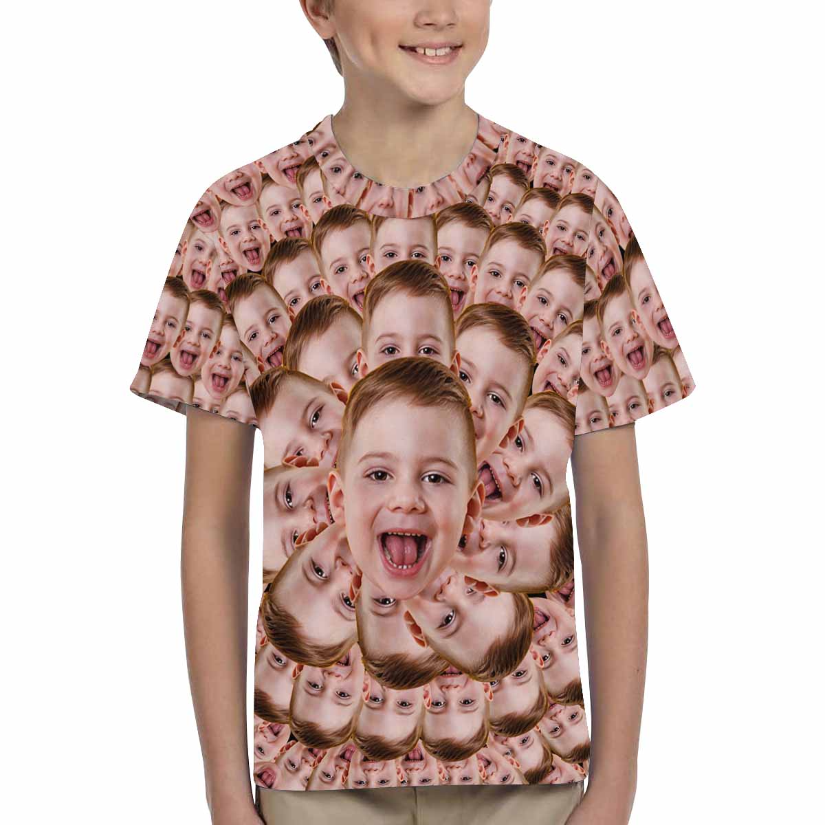 Custom Face Kid's All Over Print T-shirt