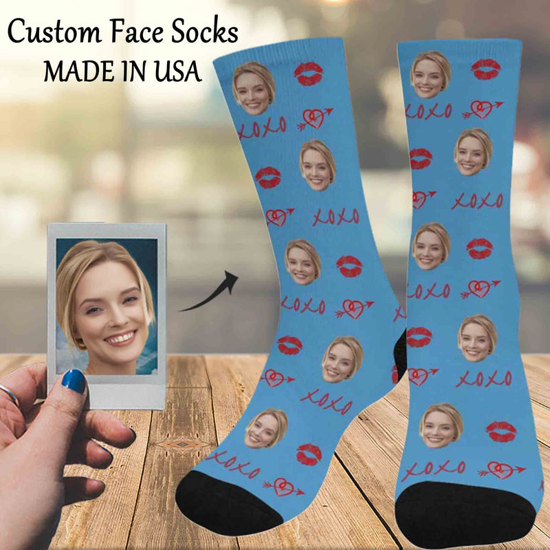 Custom Socks with Faces Personalized Socks Face on Socks Birthday Gifts for Boyfriend