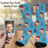 Custom Socks Face Socks with Faces Personalized Socks Face on Socks Father Day's Gifts for Father