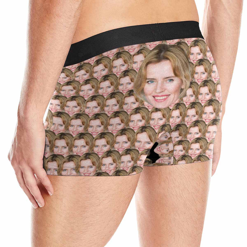 Custom Face Boxers Underwear Personalized Face Mens' All Over Print Boxer Briefs