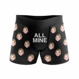 Custom Face Boxers Underwear Personalized All Mine Black Mens' All Over Print Boxer Briefs