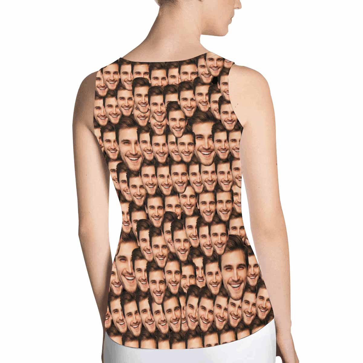 Custom Face Women's All Over Print Tank Top