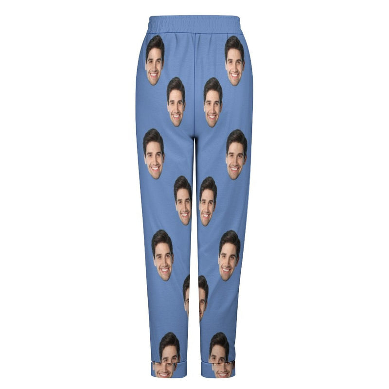 Custom Face Multicolor Pajama Pants Personalized Long Sleep Pants  Slumber Party