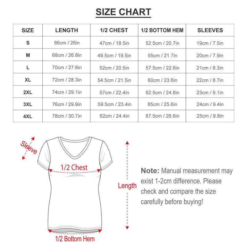 #Plus Size T-shirt-Custom Face Big Smile Plus Size V Neck T-shirt for Her Design Your Own Shirt Gift