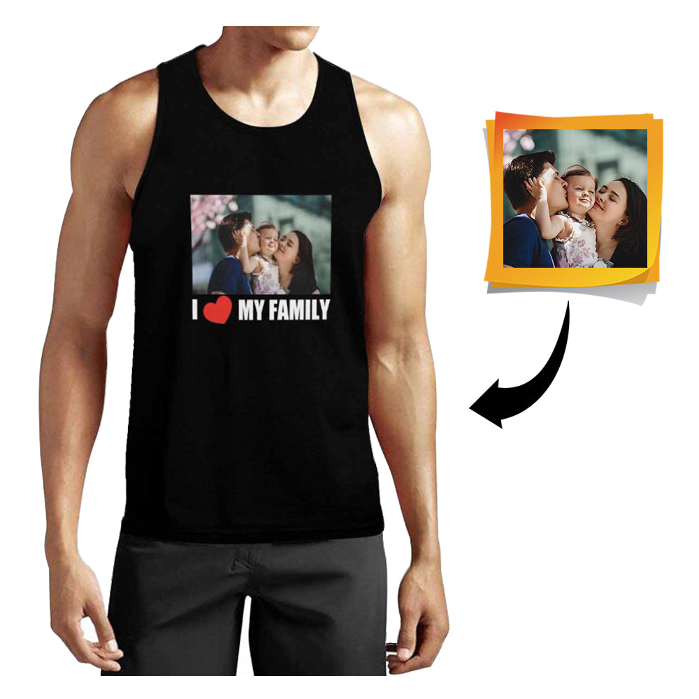 Custom Photo Family Men's All Over Print Tank Top