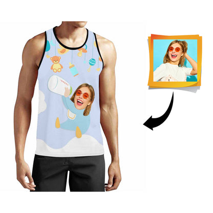 Custom Face Milk Bottle Men's All Over Print Tank Top