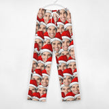 Personalized Long Pajama Pants Unisex Lacing Custom Seamless Face Sleepwear Slumber Party