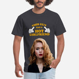 Custom Face This Guy Has A Hot Girlfriend Tee Put Your Photo on Shirt Unique Design Men's All Over Print T-shirt