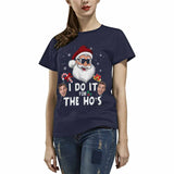 Custom Face Santa Claus Tee Put Your Photo on Shirt Unique Design Women's All Over Print T-shirt