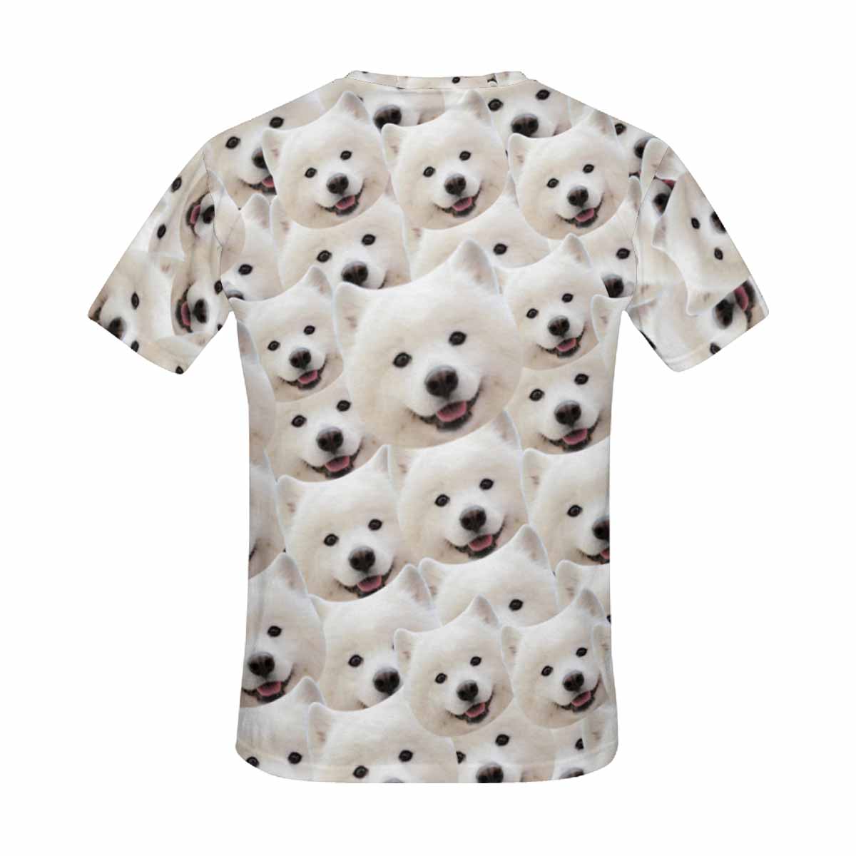 Custom Face Cute Puppy Tee Put Your Photo on Shirt Unique Design Men's All Over Print T-shirt