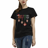 Custom Face Nuts&Pendant Tee Put Your Photo on Shirt Unique Design Women's All Over Print T-shirt