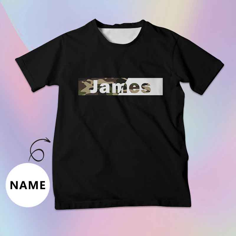 Custom Name Unique Design Tee Put Your Photo on Shirt Unique Design Men's All Over Print T-shirt