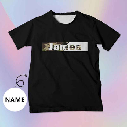 Custom Name Unique Design Tee Put Your Photo on Shirt Unique Design Men's All Over Print T-shirt