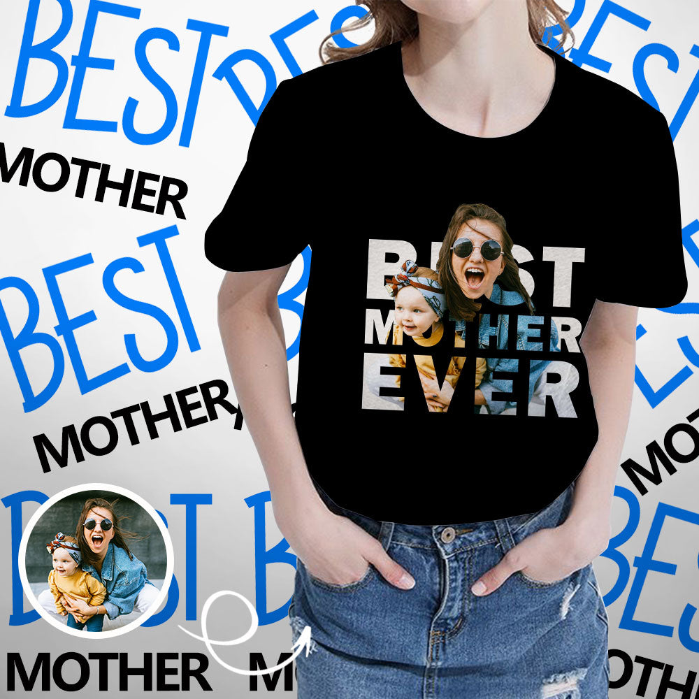 Custom Photo Best Mother Ever Women's All Over Print T-shirt