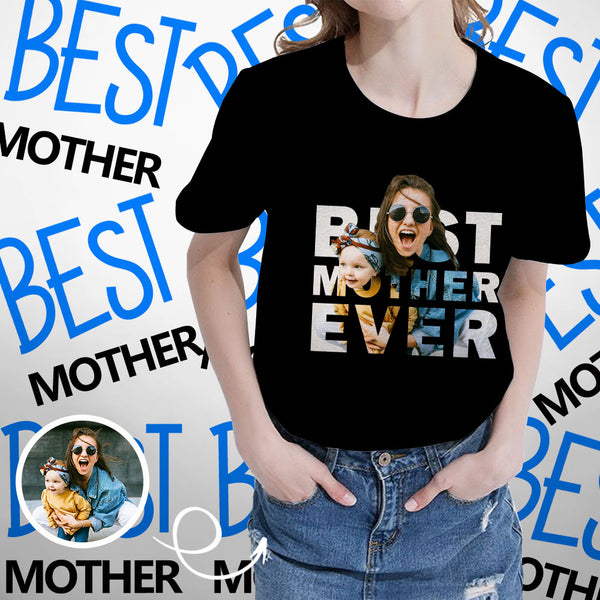 Custom Photo Best Mother Ever Women's All Over Print T-shirt
