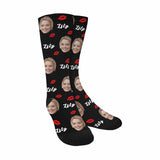 Custom Socks Face Socks with Faces & Name Personalized Socks Birthday Gifts for Wife