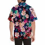 Custom Face Flowers Men's All Over Print Hawaiian Shirt, Personalized Aloha Shirt With Photo Summer Beach Party As Gift for Vacation
