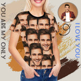 Custom Face Women's All Over Print T-shirt