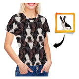 Custom Face Pet Women's All Over Print T-shirt