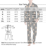 Custom Face Pajamas White Fir&Elk Red Sleepwear Personalized Men's Long Pajama Set