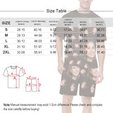 Personalized Face Christmas Pajamas For Men Sleepwear Custom Photo Men's Short Pajama