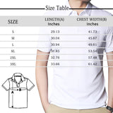 Custom Face White Frangipani Polo Shirt, Personalized Shirt for Men, Photo Men's All Over Print Polo Shirt