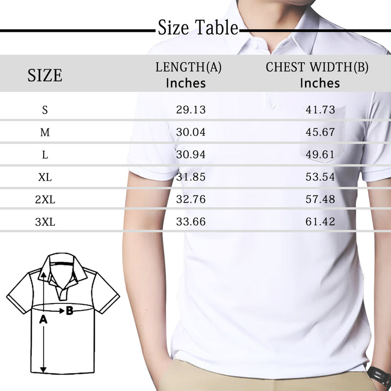 Custom Face National Flag Polo Shirt, Personlized Shirt For Men, Photo Men's All Over Print Polo Shirt