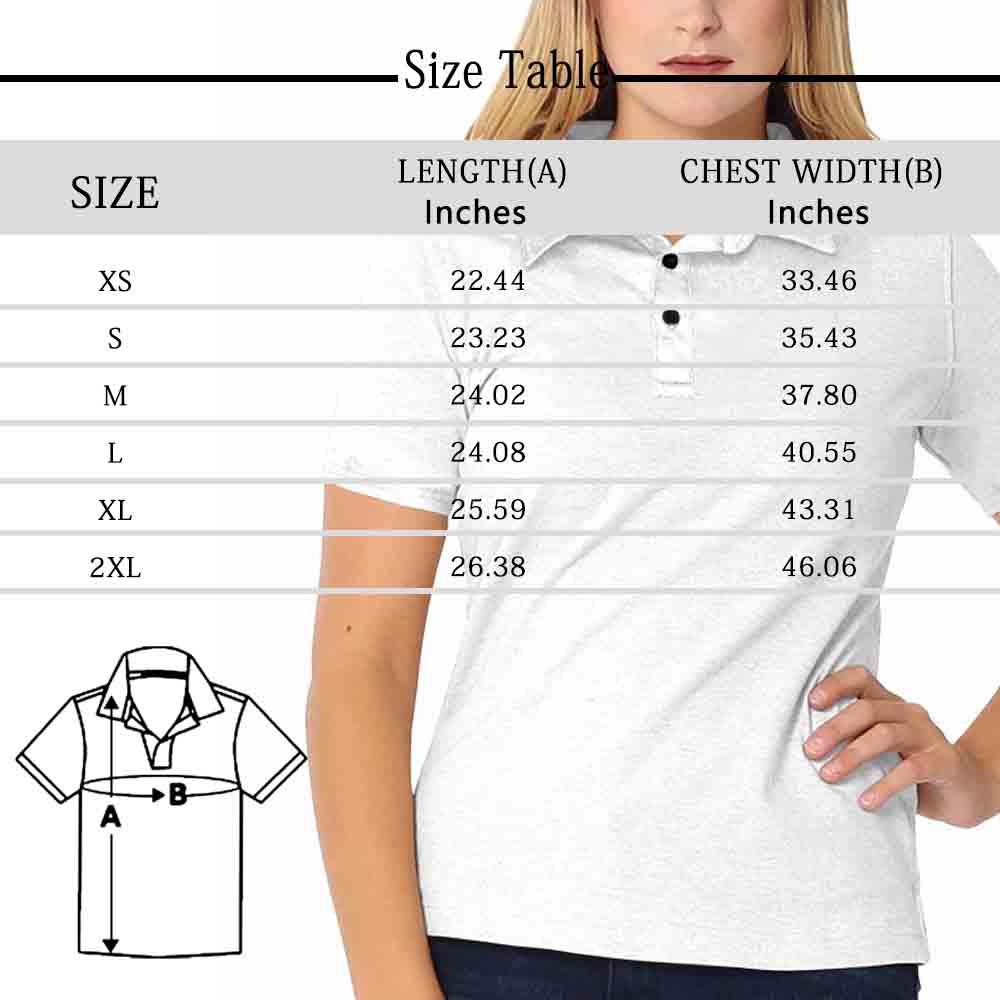 Custom Face Checkerboard Color Polo Shirt, Personlized Shirt For Women, Photo Women's All Over Print Polo Shirt