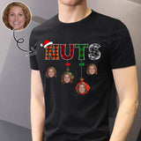 Custom Face Nuts&Lattern Tee Put Your Photo on Shirt Unique Design Men's All Over Print T-shirt