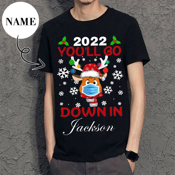 Custom Name 2022 You'll Go Tee Put Your Photo on Shirt Unique Design Men's All Over Print T-shirt