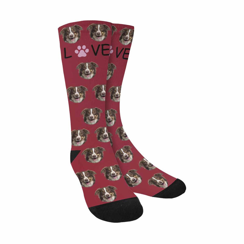 Custom Socks Dog Face Socks Personalized Socks Face on Socks Christmas Gifts for Husband