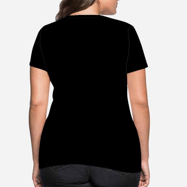 Custom Name Love Curve Women's All Over Print T-shirt
