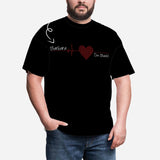 Custom Name Red Love Curve Tee Put Your Photo on Shirt Unique Design Men's All Over Print T-shirt