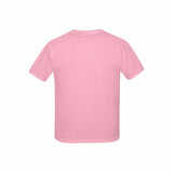 Custom Face Pink Kid's All Over Print T-shirt