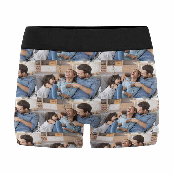 Custom Face Boxers Underwear Personalized Photo Mens' All Over Print Boxer Briefs