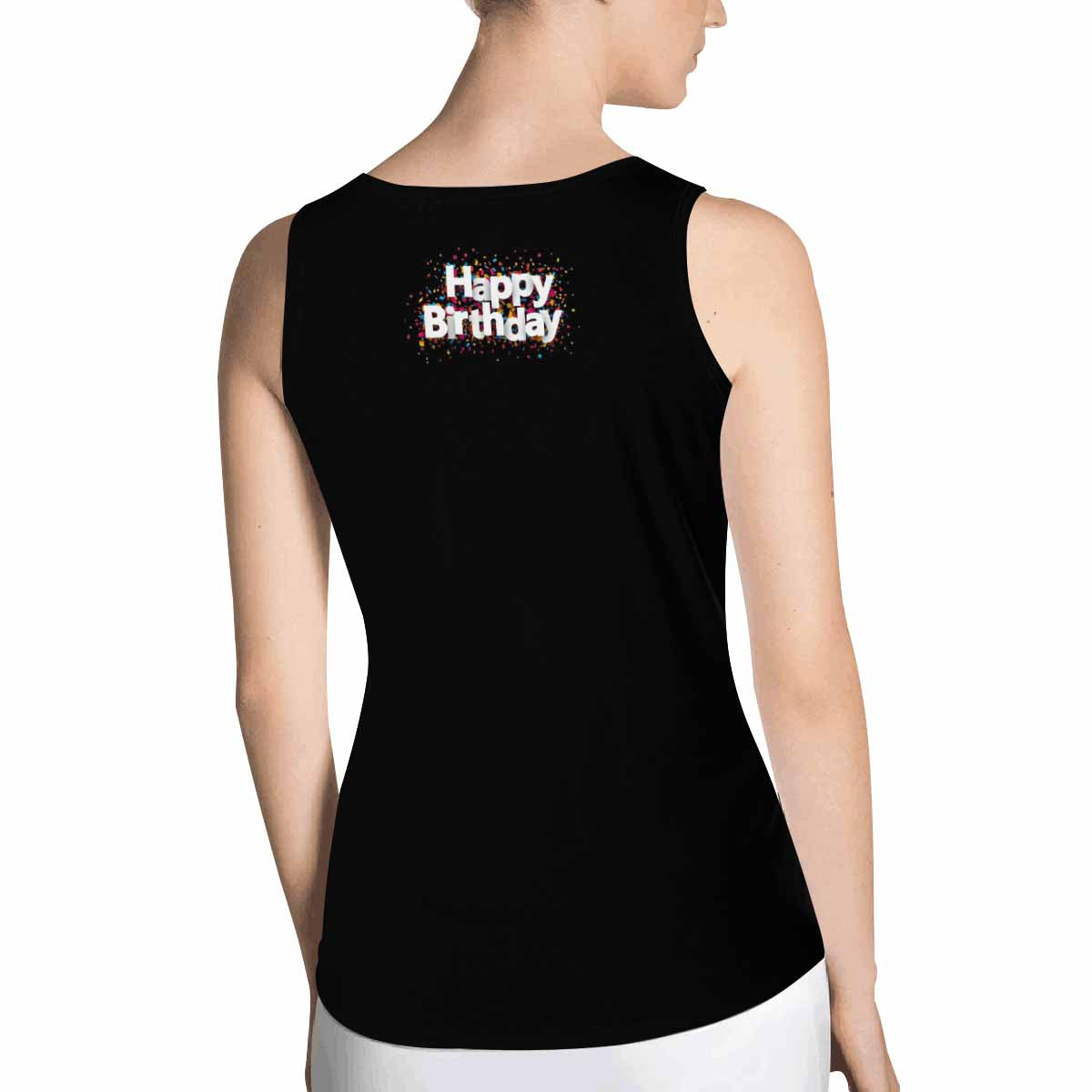 Custom Face Happy Birthday Women's All Over Print Tank Top