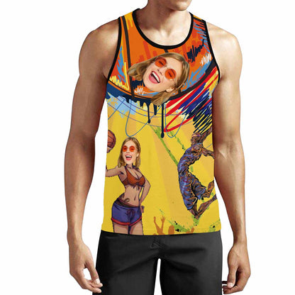 Custom Face Basketball Men's All Over Print Tank Top