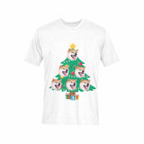 Custom Face Christmas Tree Tee Put Your Photo on Shirt Unique Design Men's All Over Print T-shirt