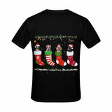 Custom Face Custom Pet's Face Christmas Tee Put Your Photo on Shirt Unique Design Men's All Over Print T-shirtChristmas Stocking Men's All Over Print T-shirt