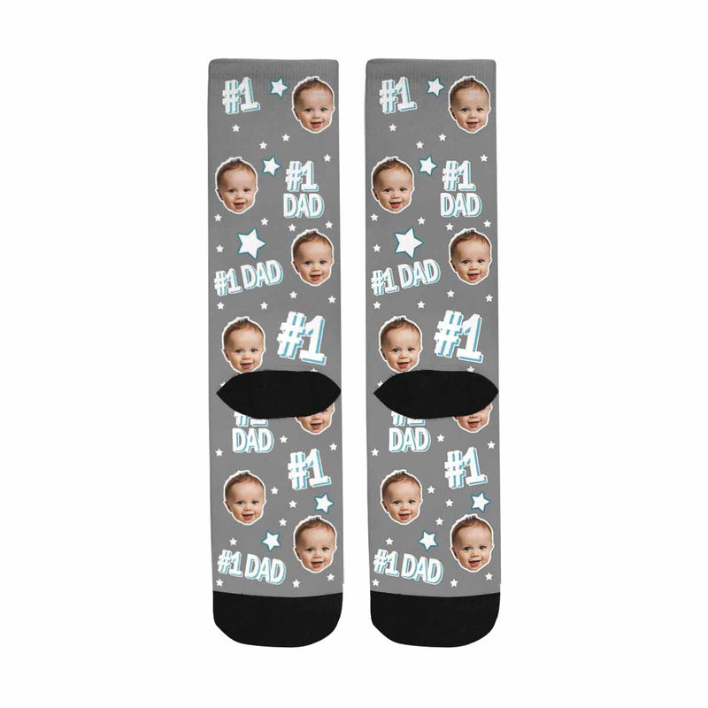 Custom Socks with Faces Personalized Socks Face on Socks Christmas Day Gifts for Dad