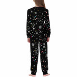 Personalized Family Matching Long Sleeve Pajamas Set Custom Face Christmas Santa Claus Nightwear