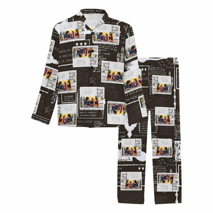 Custom Photo Couple Matching Pajamas Personalized Photo Loungewear Set Sleepwear For Men Women