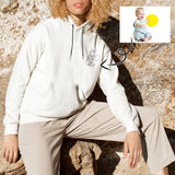 Custom Portrait Outline Shirt, Line Art Photo Shirt For Female, Custom Women's All Over Print Hoodie, Photo Outline Outfit For Kid