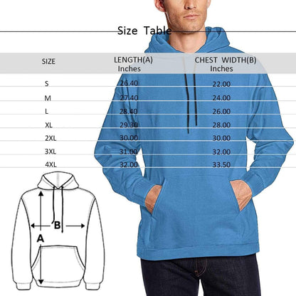 Custom Photo Stitching Men's Pullover Hoodie