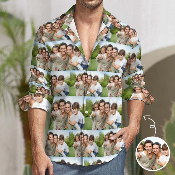 hawaiian shirt with fac