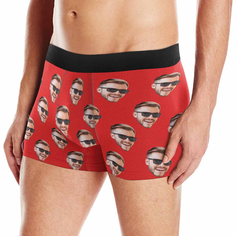 Personalized Men's Boxer Briefs Custom Face Multicolor Underwear for Boyfriend Husband Men Best Gift for Him