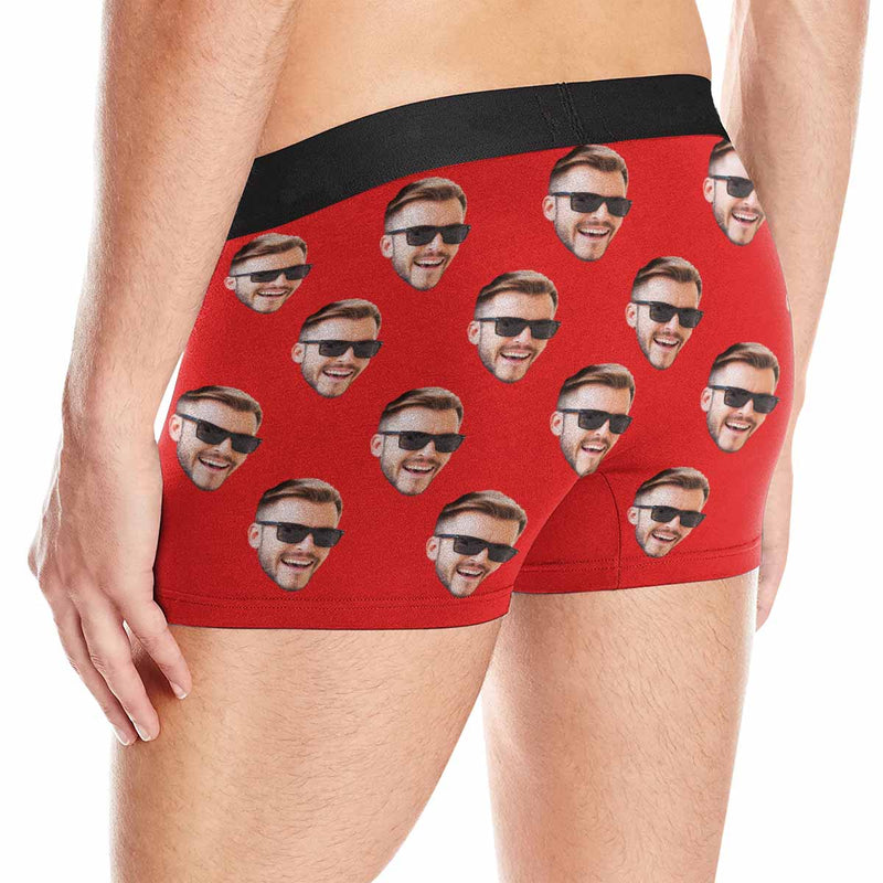 Personalized Men's Boxer Briefs Custom Face Multicolor Underwear for Boyfriend Husband Men Best Gift for Him