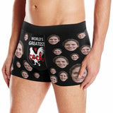 Personalized Men's Boxer Briefs Custom Face Worlds Greatest Cock Underwear for Boyfriend Husband Men Best Gift for Him