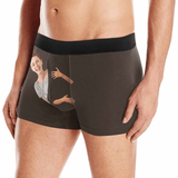 Personalized Men's Boxer Briefs Custom Face Sideling Hold Underwear for Boyfriend Husband Men Best Gift for Him